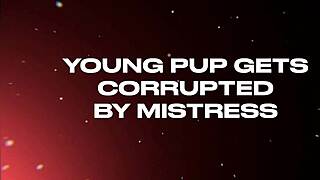 young buck surrenders as mature mistress corrupts him outdoors