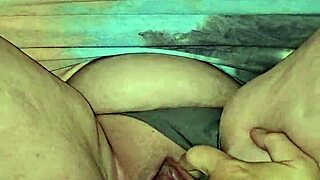 sexy wife flashes thong in sundress upskirt tease