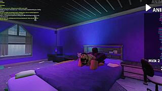 Blonde Bimbo Bent Over for Rough Monster BBC Doggystyle Pounding