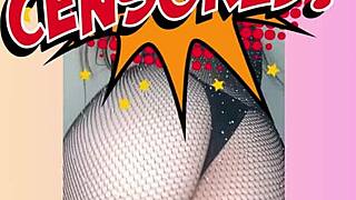 Watch Sol Megan Fire rip clothes for hottest sheer redhead striptease dance!