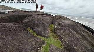 wanna see this skinny big pussy teen fuck outdoors with a crossdressing couple on the street??