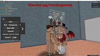 i'm fucking this emo devil girl hard in roblox!