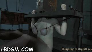 wanna see this sadomasochism master bound slut suck nasty cock in rough bdsm game?