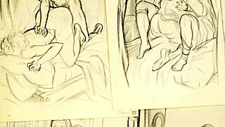 vintage erotic art captures timeless sensual scenes