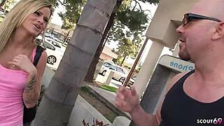 blonde teen beauty chats then takes stranger's big dick creampie??