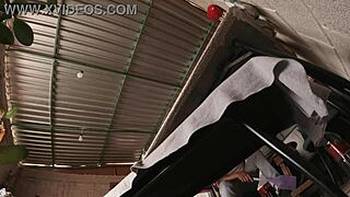 colombian latina hates short skirts but flashes upskirt view