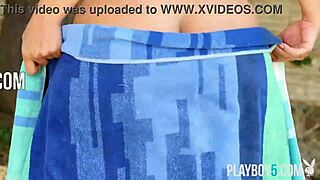 Jillisa Lynn's Perfect Big Ass Bombshell Blonde Milf Strips Naked Outdoor Playboy Centerfold Undressing