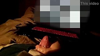 Chubby amateur blasts huge slo-mo cum loads from his small cock while moaning in ecstasy