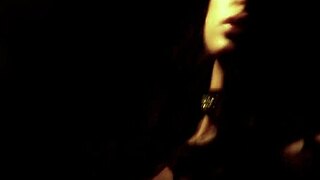 Bold Tie Tug Reveals Her Pantyless Upskirt Ass Tease