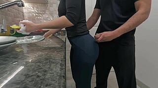 Hey maid, want massive cumshot on your ass while cleaning kitchen with monster cock fetish?