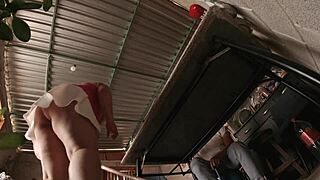 colombian latina hates short skirts but flashes upskirt view