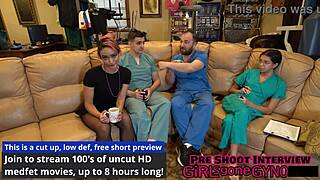 channy crossfire's backstage checkup... ripping clothes, fingering hairy pussy and anal play 😈🔥