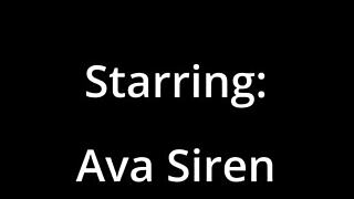 School resource officer Ava Siren vibes her shaved pussy at work!