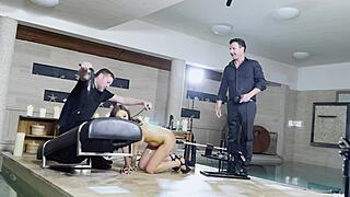 monika fox cock hungry sub takes double anal fisting in bdsm backstage