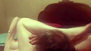 Drunk wife spreads ass for rimjob before hardcore pussy cock fucking