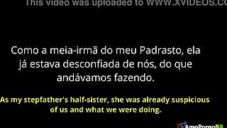 stepdad's half-sister catches him fucking me on bed laughs calls me slut