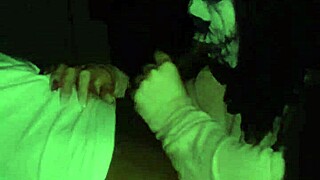 Masked BBW Wife GAGS on Monster BBC in Sloppy Deepthroat Cosplay