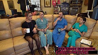 channy crossfire's backstage checkup... ripping clothes, fingering hairy pussy and anal play 😈🔥