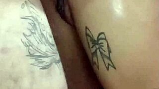 Sucking licking and fucking the tattooed skinny couple outdoors pt1