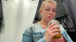 i couldn't resist fingering my fat shaved pussy outdoors till orgasm hits