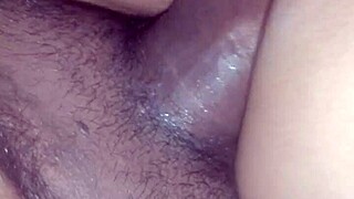 Can you handle watching this petite latina wife take every inch of BBC double penetrating her tight ass?