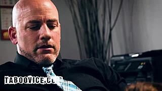 boss, your slutty secretary's deepthroating while chatting your wife on phone... keep fucking?