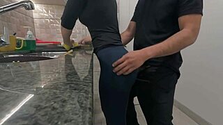 Hey maid, want massive cumshot on your ass while cleaning kitchen with monster cock fetish?