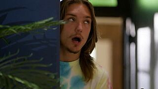 CHINESE teen 18+ STEPSISTER catches STEPBRO perving on MILF stepmom