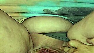 sexy wife flashes thong in sundress upskirt tease