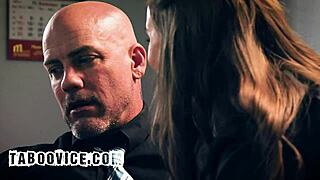 boss, your slutty secretary's deepthroating while chatting your wife on phone... keep fucking?