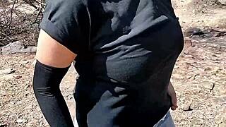 Village girl seduced from jungle fucked raw in hotel after forest tease