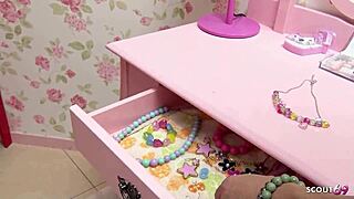 why does this petite japanese teen squirt from vibrator in car?