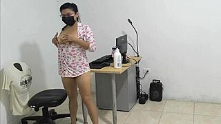 Curvy Latina Big Ass Beauty Dances Sensually in Lingerie