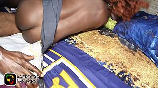 ghanaian ebony aches for cameroonian black cock during live interview craving fills her