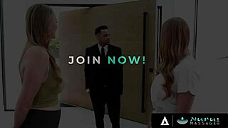 Skylar Snow and Jasmine Jae nuru oil threesome with client pussy licking and tribbing