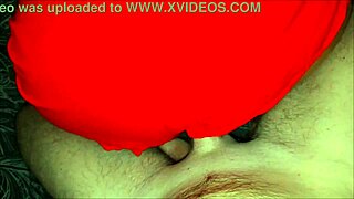 Stepson fingers tanned stepmom's fat ass and bare feet before cumming inside her pussy and on soles