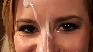 oh peach ya got that flirty face fulla jizz n swallowin every drop!!