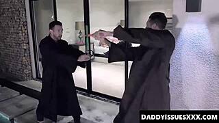 Stepdads' Sword Fight? Chloe Temple Sucks Cocks and Gets Plowed Deep!