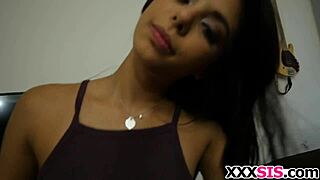 hot stepsis sneaks blowjob on monster cock in the dark. homemade teen sucks deep