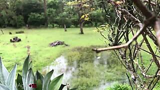 me and best friend play with boyfriend together at home