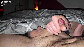 shape691 gives a sneaky handjob right before drifting off to sleep