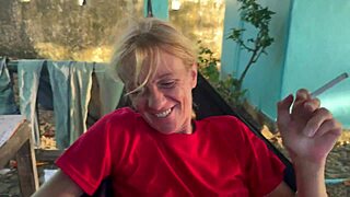 Real Wife Begs for More Than Massage—Hubby Films Petite Blonde Outdoor Fuck!