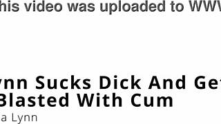 Lola Lynn sucks cock hard then pussy takes massive cum blast 💦🍆