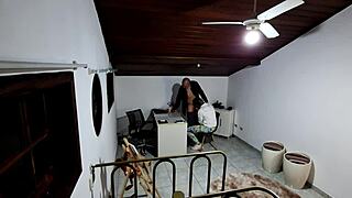 student heads to teacher's office for test but gets seduced into desk sex