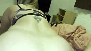 riding stepson huge cock makes mommy wet pussy drip then fuck me hard from the back in bedroom