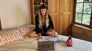 Teacher's Virtual Lessons Paid for Me... But Horny Chaos Ensues? 