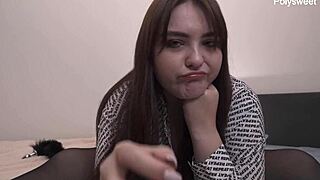 sexy bbw milf spanks your ass then commands jerk off while humiliating you