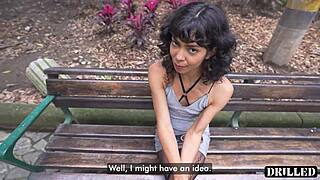 Busty Colombian Cleaning Lady Bent Over Doggystyle By Monster Cock For Visa In Public Outdoor Quickie