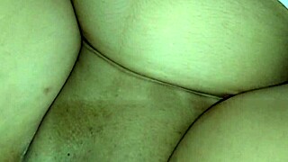 hot brazilian wife with big ass and natural tits spreads legs for husband's huge cock on video