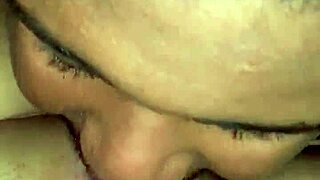 young guy dives into this bbw milf's pretty pussy with monster tongue licks 👅💦